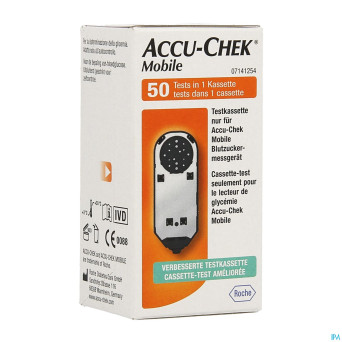 Accu chek mobile test cassette 50 tests 7141254171