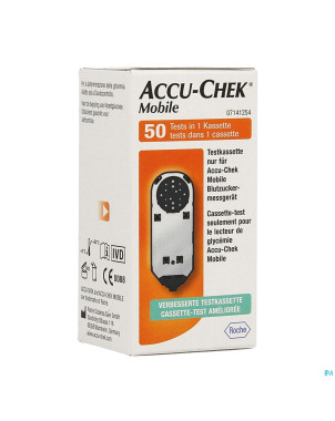 Accu chek mobile test cassette 50 tests 7141254171