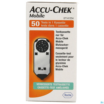 Accu chek mobile test cassette 50 tests 7141254171