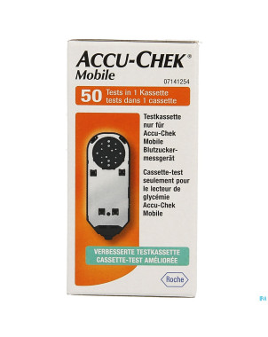 Accu chek mobile test cassette 50 tests 7141254171