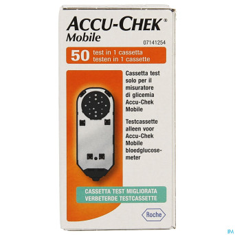 Accu chek mobile test cassette 50 tests 7141254171
