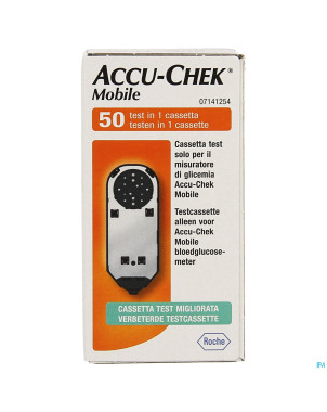 Accu chek mobile test cassette 50 tests 7141254171