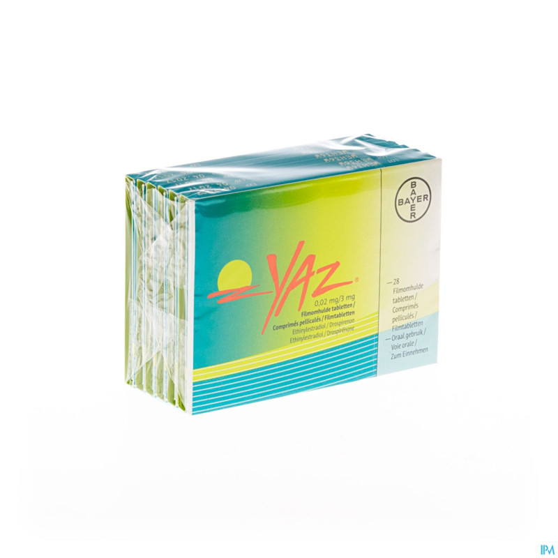 Yaz 0,02 mg/3 mg comp pell 6 x 28