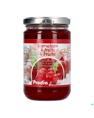 Prodia tartinade 4 fruits+maltit.300g 6189 revogan