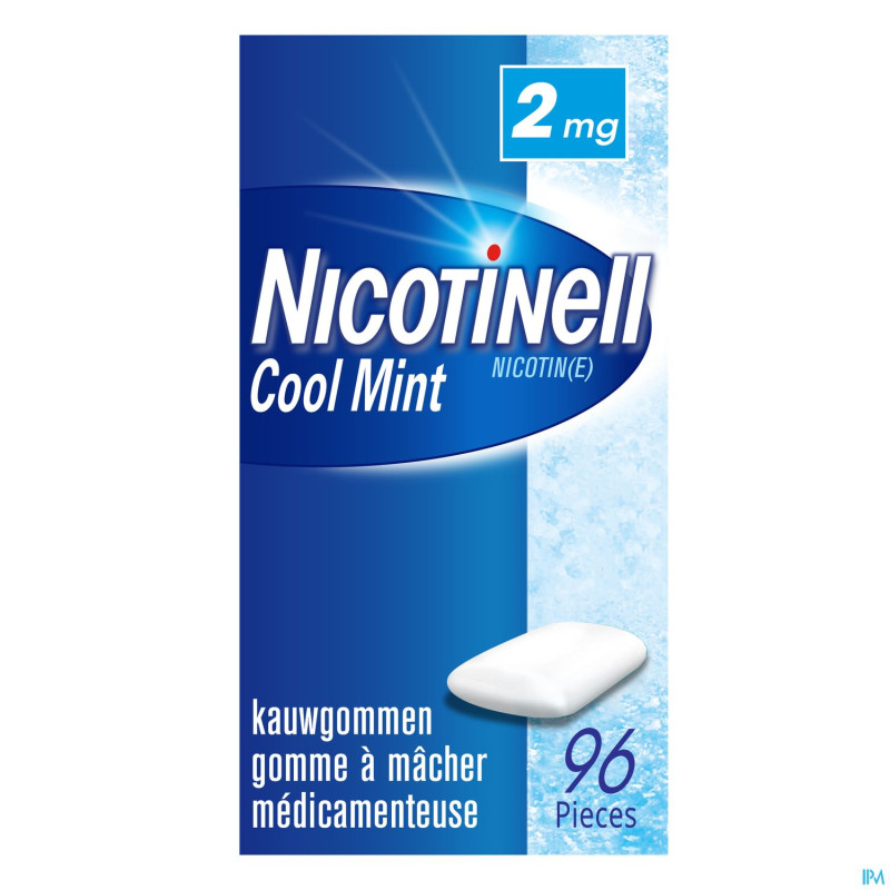 Nicotinell cool mint 2 mg gommes a macher 96