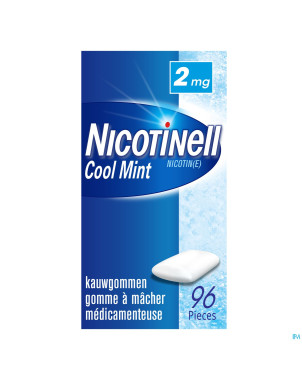 Nicotinell cool mint 2 mg gommes a macher 96