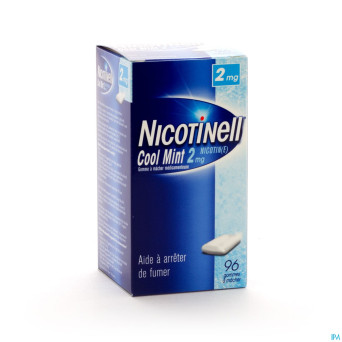 Nicotinell cool mint 2 mg gommes a macher 96