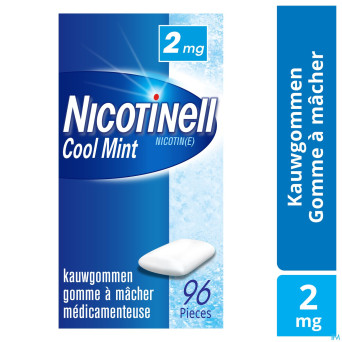 Nicotinell cool mint 2 mg gommes a macher 96