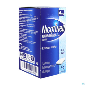 Nicotinell cool mint 4 mg gommes a macher 96