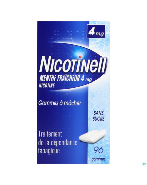 Nicotinell cool mint 4 mg gommes a macher 96