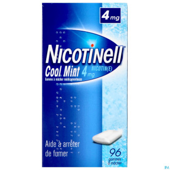 Nicotinell cool mint 4 mg gommes a macher 96