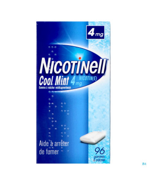 Nicotinell cool mint 4 mg gommes a macher 96