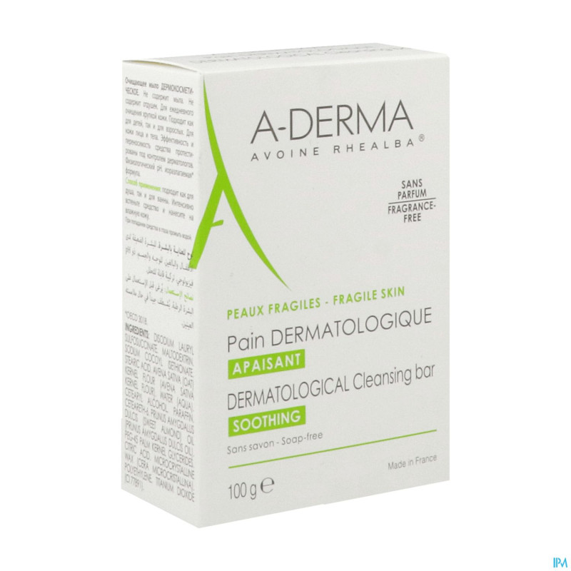 Aderma avoine pain dermato 100g
