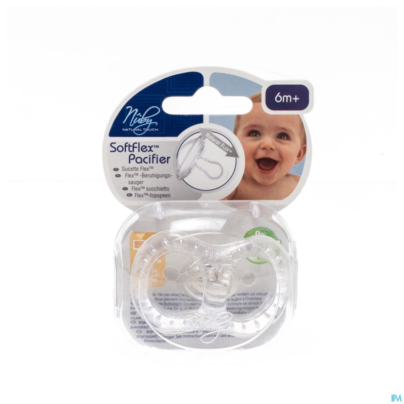 Nuby nt sucette flex silicone ovale   +6m  1 67538