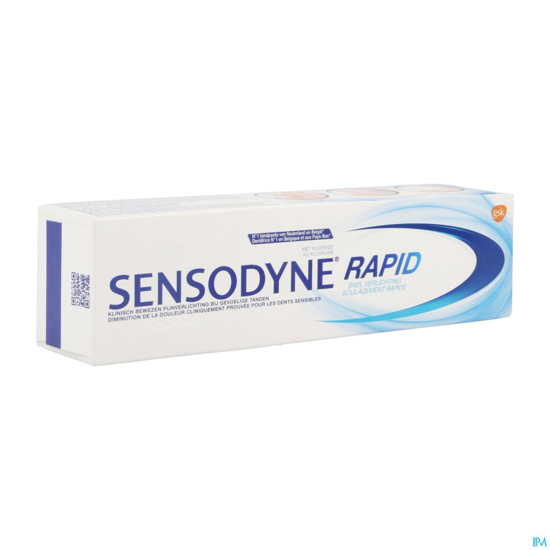 Sensodyne rapid dentifrice tube    75ml