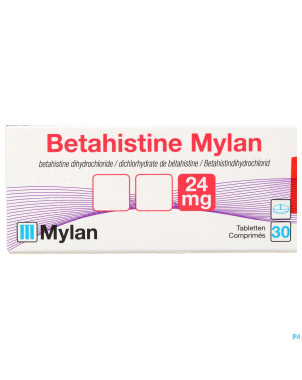 Betahistine viatris 24mg comp 30