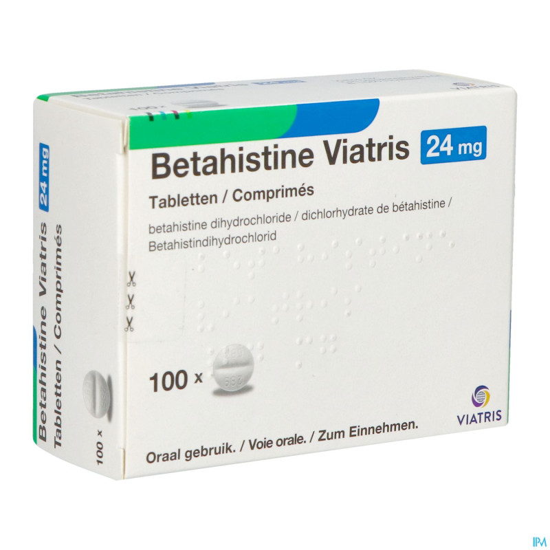 Betahistine viatris 24mg comp100
