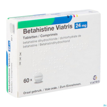 Betahistine viatris 24mg comp 60