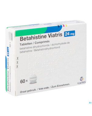 Betahistine viatris 24mg comp 60