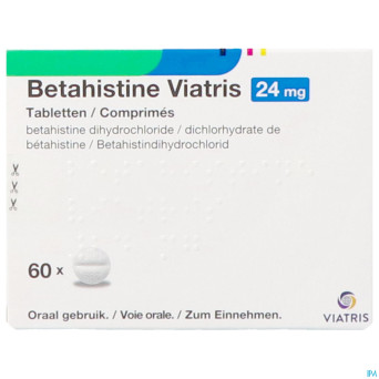 Betahistine viatris 24mg comp 60