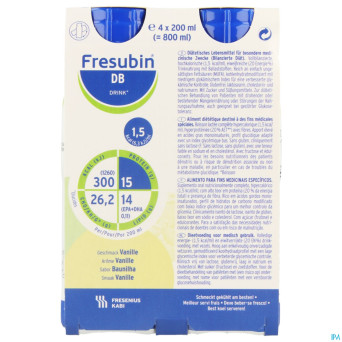 Fresubin db drink vanille 4x200ml