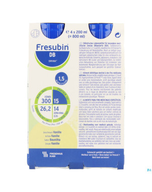 Fresubin db drink vanille 4x200ml