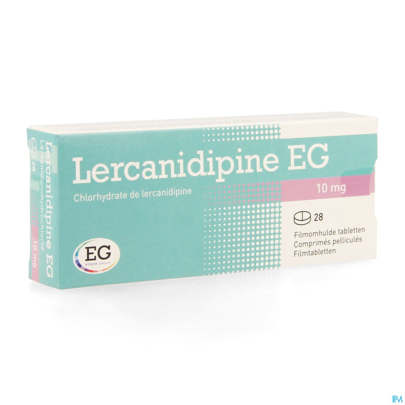 Lercanidipine eg 10 mg comp pell 28 x 10 mg