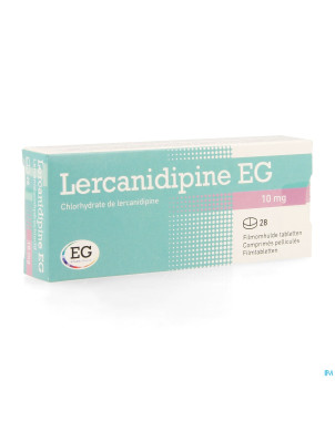 Lercanidipine eg 10 mg comp pell 28 x 10 mg