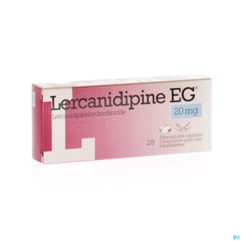 Lercanidipine eg 20 mg comp pell 28 x 20 mg