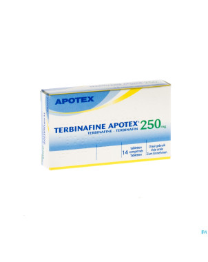 Terbinafine apotex 250 mg tabl 14 x 250 mg