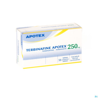 Terbinafine apotex 250 mg tabl 56 x 250 mg