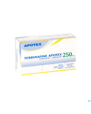 Terbinafine apotex 250 mg tabl 56 x 250 mg
