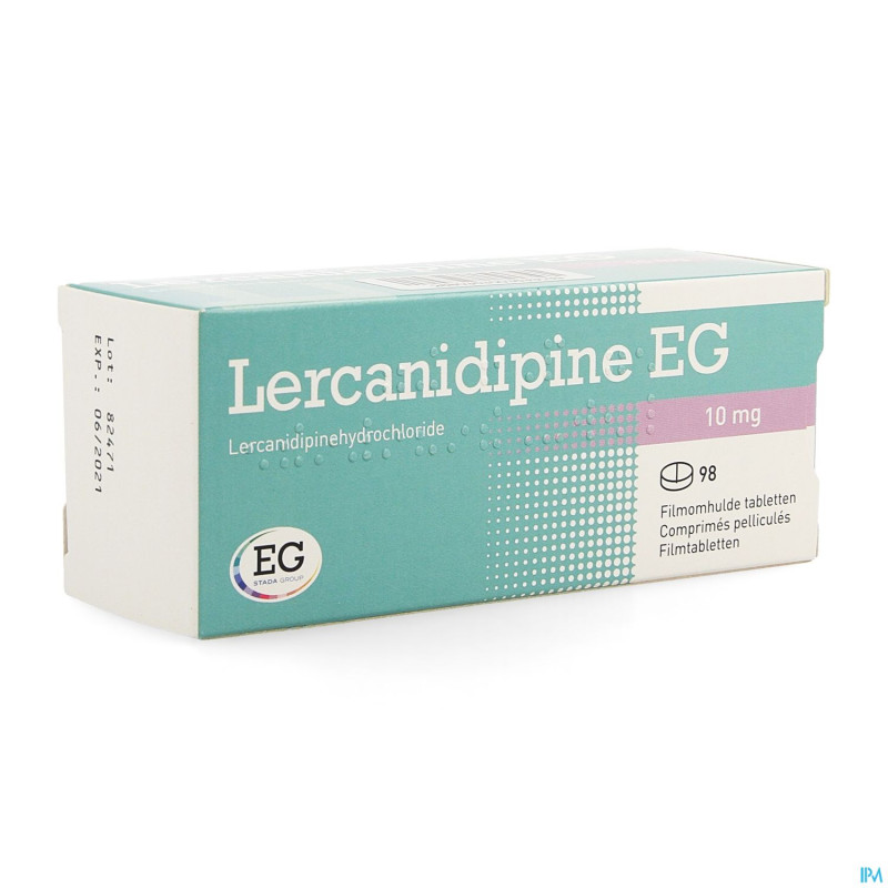 Lercanidipine eg 10 mg comp pell 98 x 10 mg