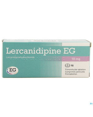 Lercanidipine eg 10 mg comp pell 98 x 10 mg