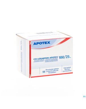 Co losartan apotex 100 mg/25 mg comp pell 98