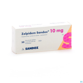 Zolpidem sandoz 10mg tabl 50 x 10 mg