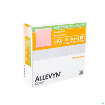 Allevyn ag n/adhesive ster 10,0x10,0cm 10 66800084