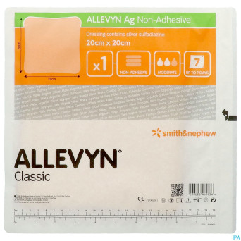 Allevyn ag n/adhesive ster 20,0x20,0cm 10 66800090