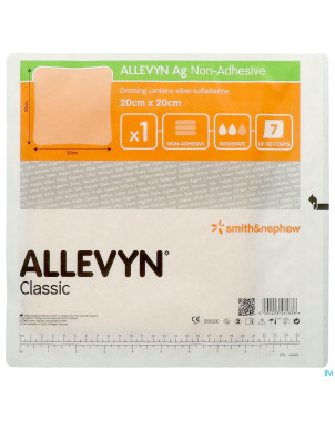 Allevyn ag n/adhesive ster 20,0x20,0cm 10 66800090