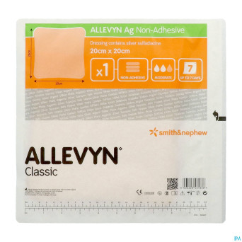 Allevyn ag n/adhesive ster 20,0x20,0cm 10 66800090