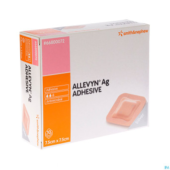 Allevyn ag adhesive ster    7,5x 7,5cm 10 66800072
