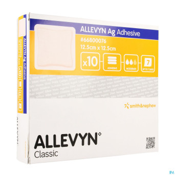 Allevyn ag adhesive ster   12,5x12,5cm 10 66800076