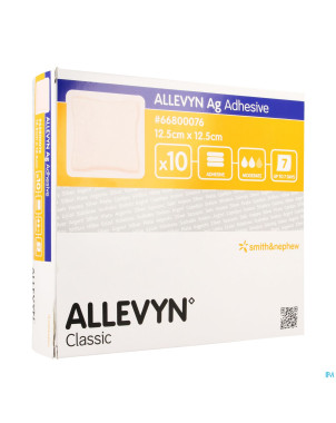 Allevyn ag adhesive ster   12,5x12,5cm 10 66800076