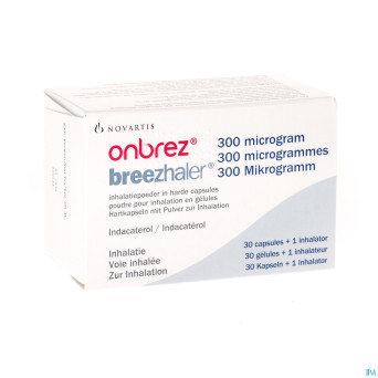 Onbrez breezhaler 300 mcg pulv inhal caps 30