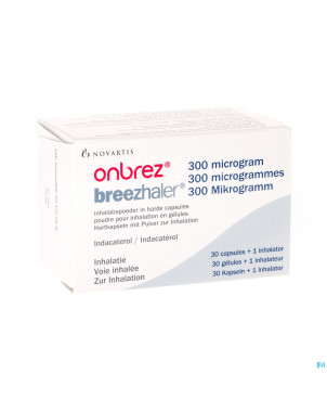 Onbrez breezhaler 300 mcg pulv inhal caps 30