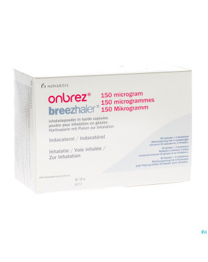 Onbrez breezhaler 150 mcg pulv inhal caps 3x30
