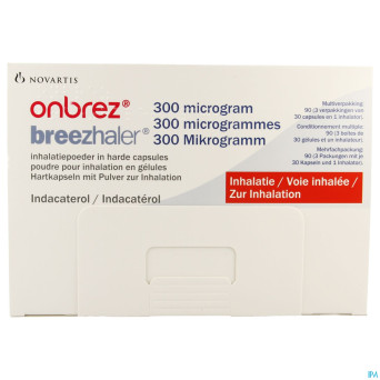 Onbrez breezhaler 300 mcg pulv inhal caps 3x30