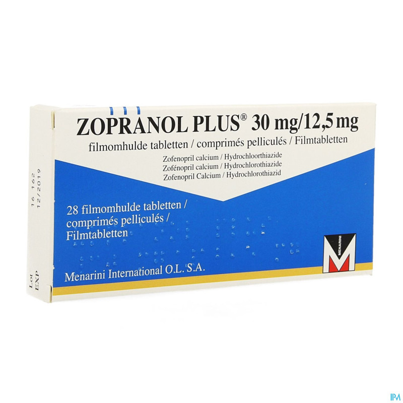 Zopranol plus 30 mg/12,5 mg comp pell 28
