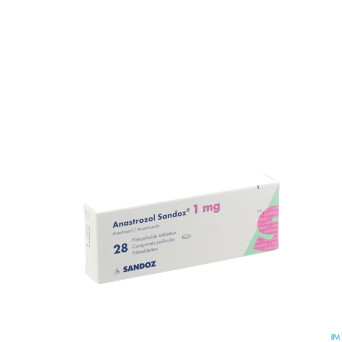 Anastrozol sandoz 1 mg comp pell 28 x 1 mg