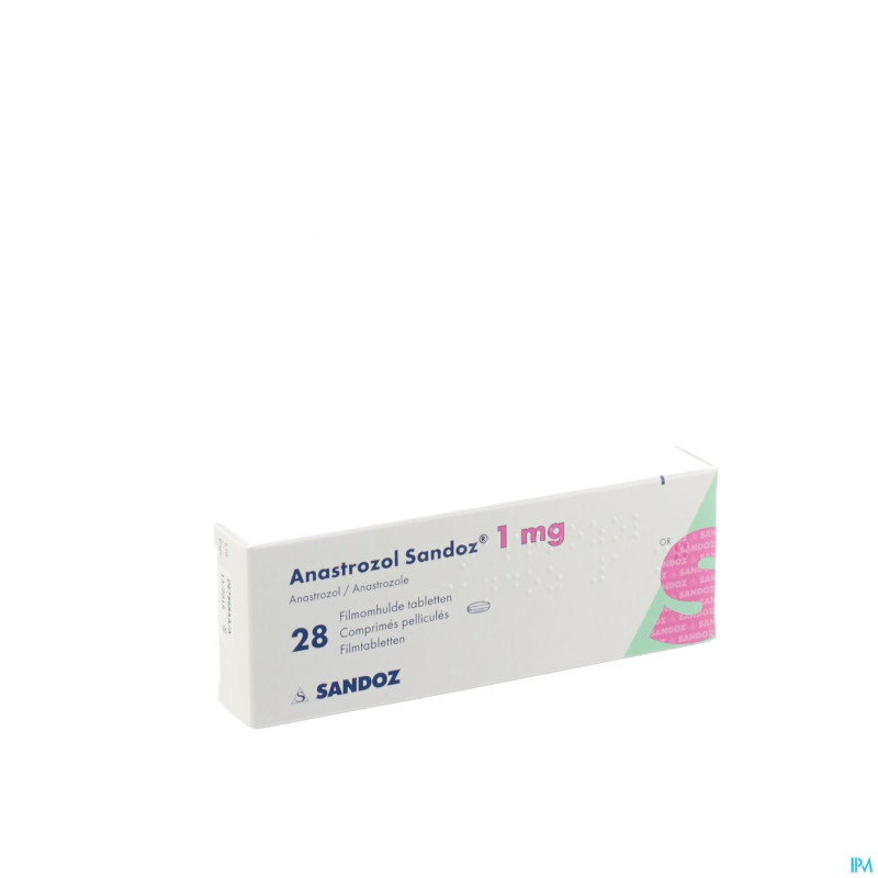 Anastrozol sandoz 1 mg comp pell 28 x 1 mg